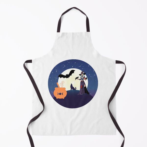 Item preview, A moonlight wolf dog and witch scene. Halloween Dog. Creepy Dog. Scary Dog. designed and sold by Doggymadness.