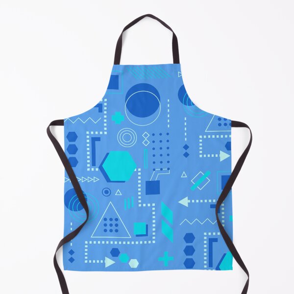 Item preview, Techno Geometric Design Pattern (Bright Blue) designed and sold by vron615.