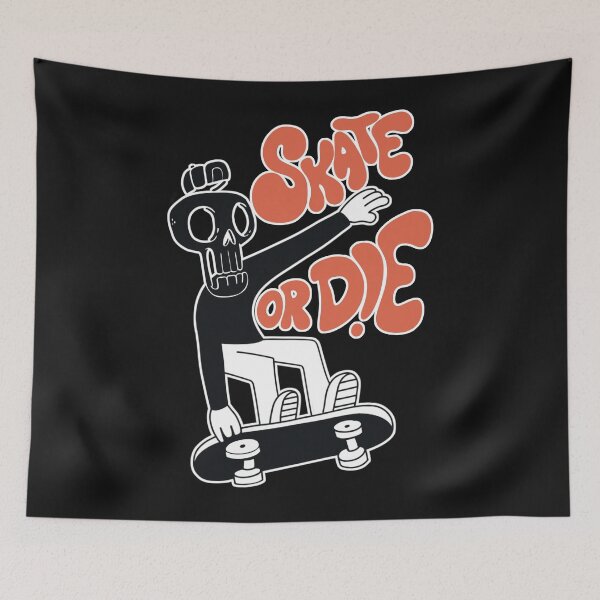 Item preview, Funny Skull Skate or die designed and sold by ImaginarStore.