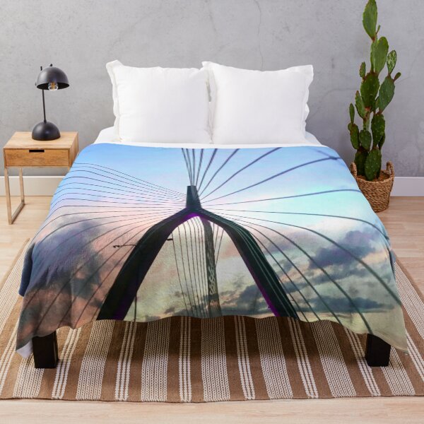 Item preview, Boston Zakim Bridge Sunset Summer Sky designed and sold by Cherries4.