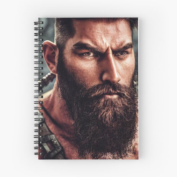 Item preview,  Legendary Barbarian Warrior  –  Portrait Of A Cool Hairy Bearded Barbarian  Warrior | Midjourney AI Generated Art designed and sold by MadeByRobots.