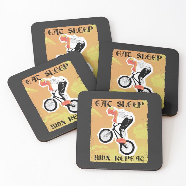 Item preview, Eat Sleep BMX Repeat Bicycle Funny Gift Motocross  designed and sold by 1White-Rabbit.