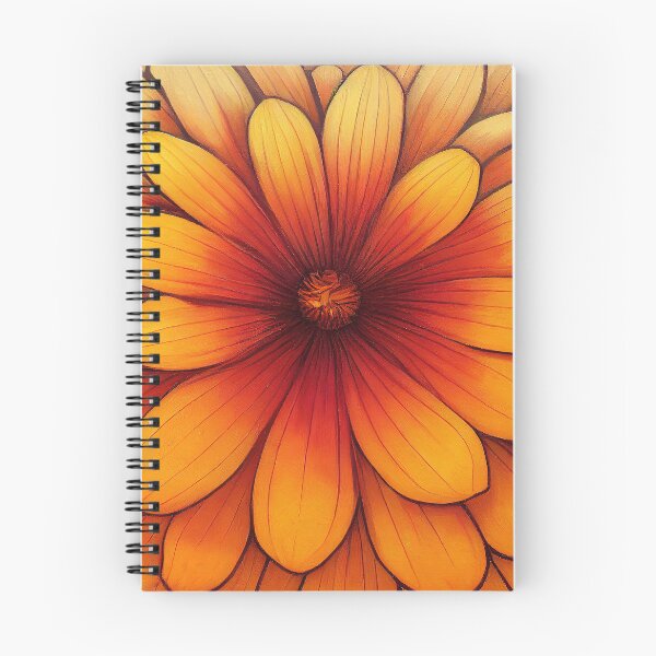 Item preview, Marigold Floral Print designed and sold by ThePurpleMelon.