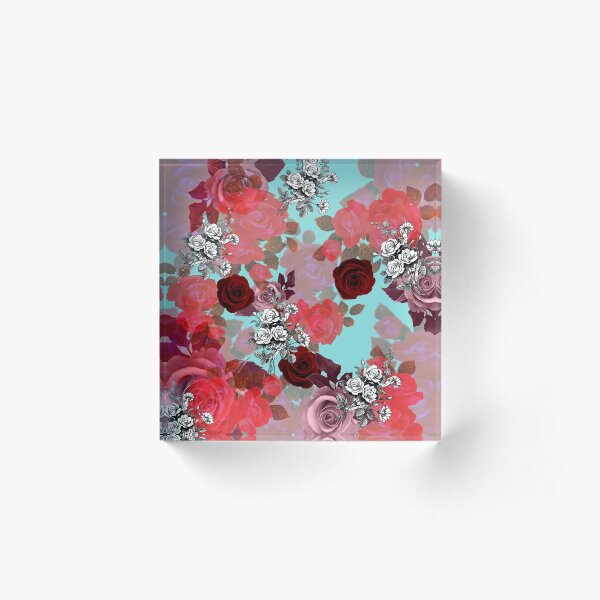 ROSEN'Rose #redbubble #giftoriginal Acrylic Block