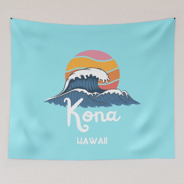 Item preview, Kona Hawaii Beach Sunset Wave Art designed and sold by MrEddie10.