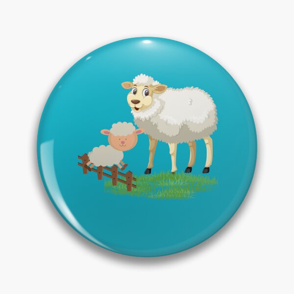 Item preview, Sheeps jumping over a fence designed and sold by Benlaniboutique.