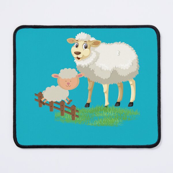 Item preview, Sheeps jumping over a fence designed and sold by Benlaniboutique.