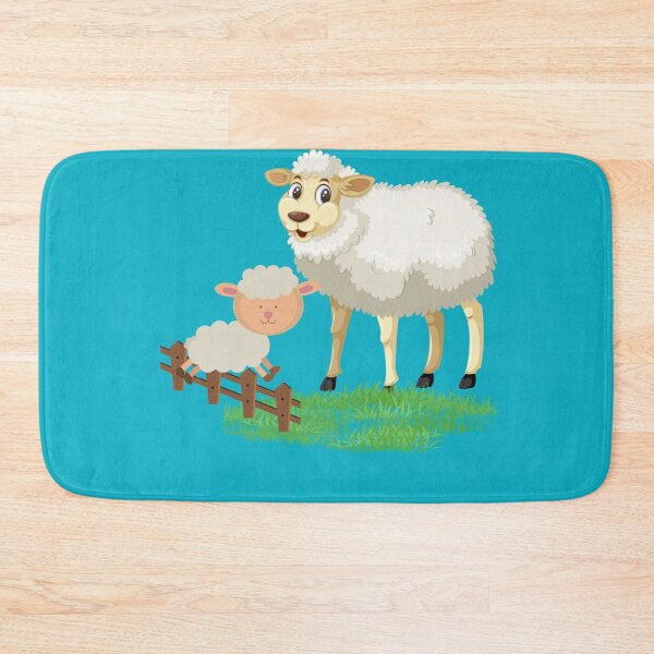 Item preview, Sheeps jumping over a fence designed and sold by Benlaniboutique.