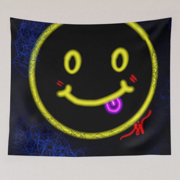 Item preview, funny face in neon designed and sold by ljworkart.