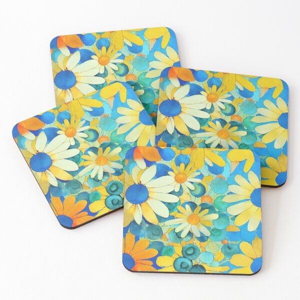 Item preview, Marigold Floral Print designed and sold by ThePurpleMelon.