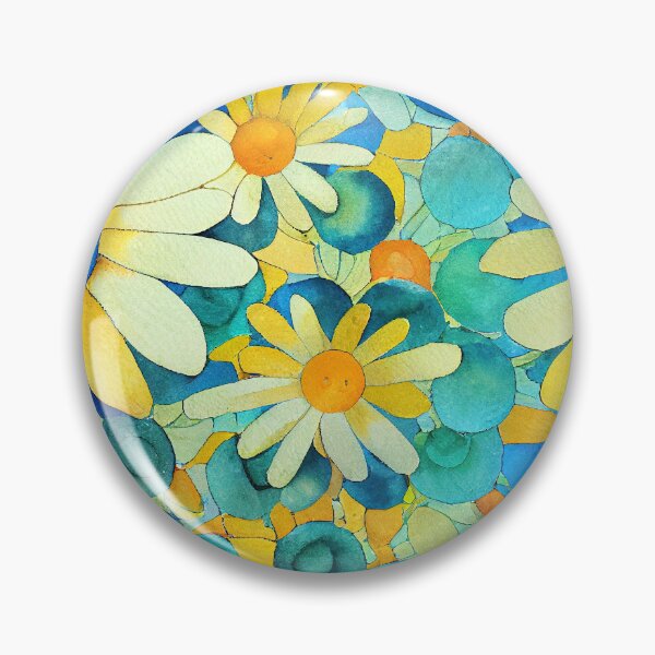 Item preview, Marigold Floral Print designed and sold by ThePurpleMelon.