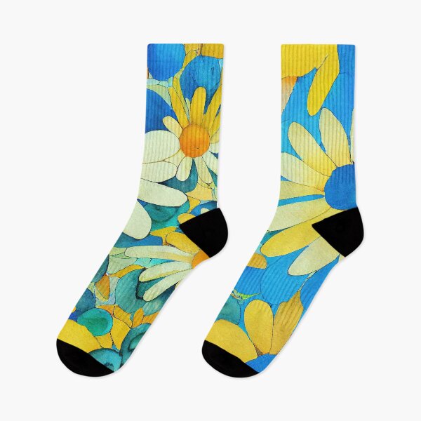 Item preview, Marigold Floral Print designed and sold by ThePurpleMelon.
