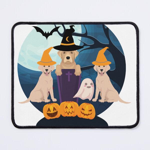 Item preview, A Labrador Witching Graveyard scene. Scary Lab. Scary Dog. Creepy Lab designed and sold by Doggymadness.