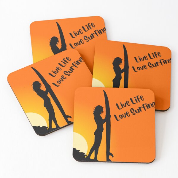 Item preview, Live life, love surfing, lets go surfing designed and sold by AspectArtWorks.