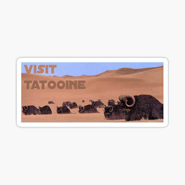 Vista previa del artículo con la obra «Visita Tatooine», diseñado y vendido por keirmc.