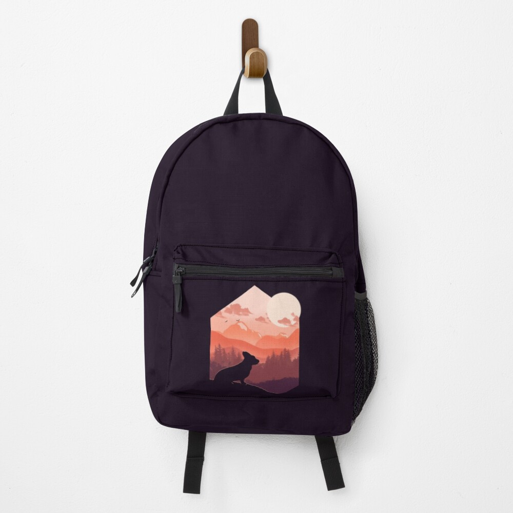 Corgi watching Forest Backpack