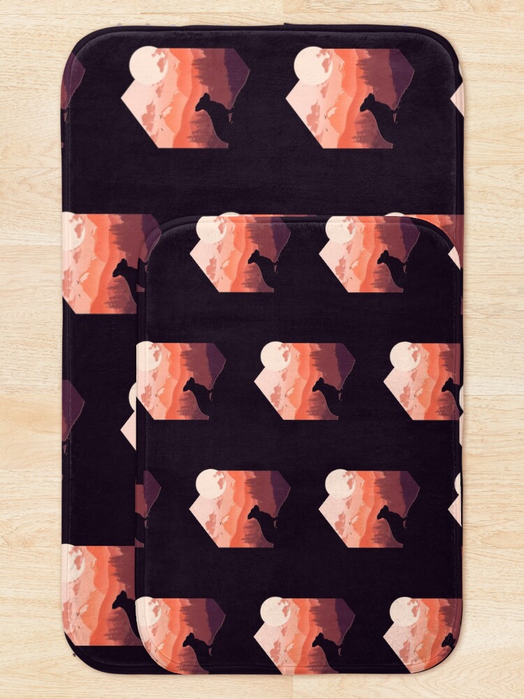 Alternate view of Corgi watching Forest Bath Mat
