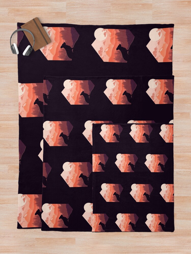 Alternate view of Corgi watching Forest Throw Blanket