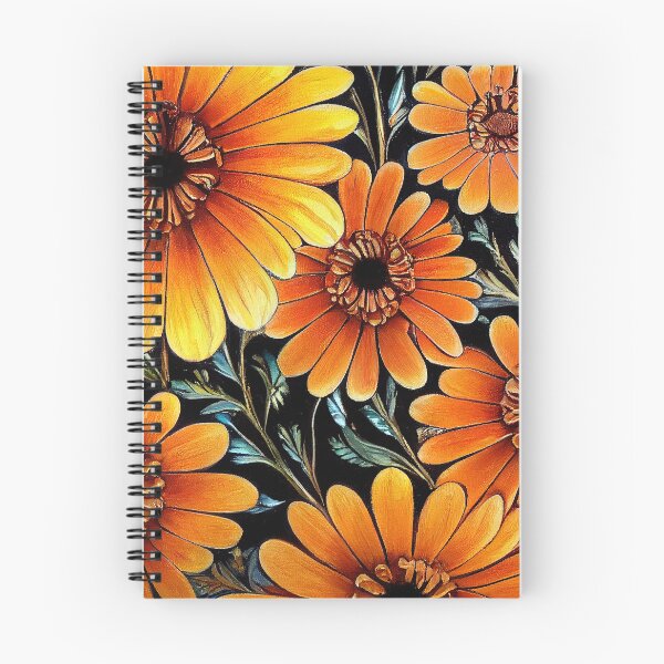 Item preview, Marigold Floral Print designed and sold by ThePurpleMelon.