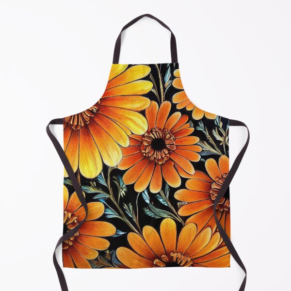 Item preview, Marigold Floral Print designed and sold by ThePurpleMelon.