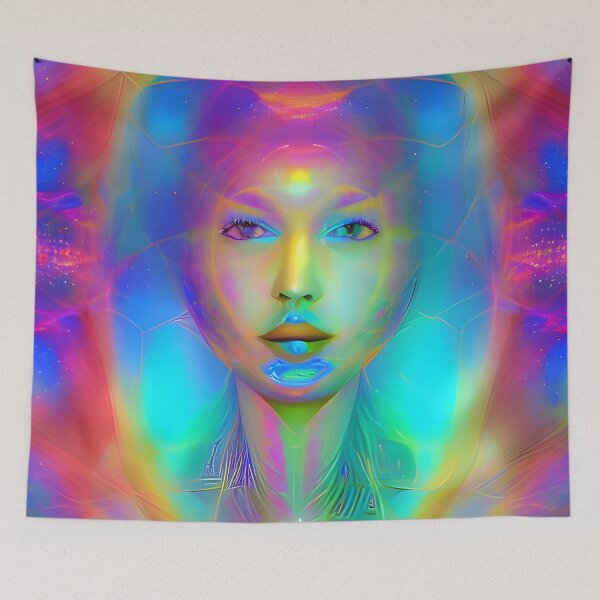Item preview, In Sweet Harmony 4: Astral Cosmic AI Illustration - Female Head designed and sold by Recall-Design.