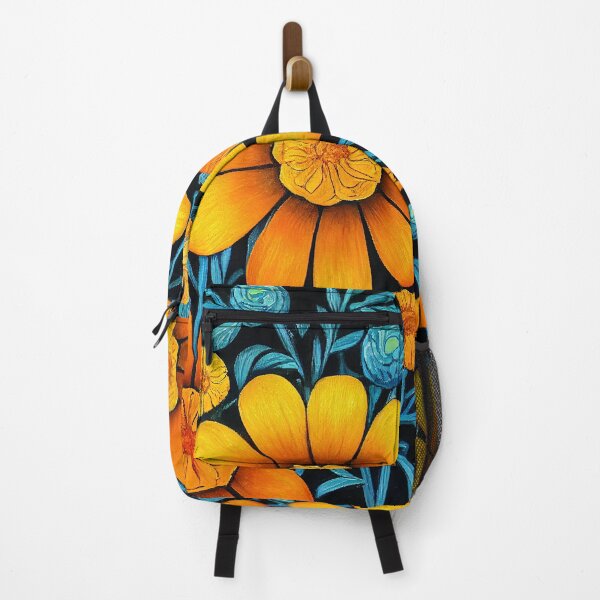 Item preview, Marigold Floral Print designed and sold by ThePurpleMelon.