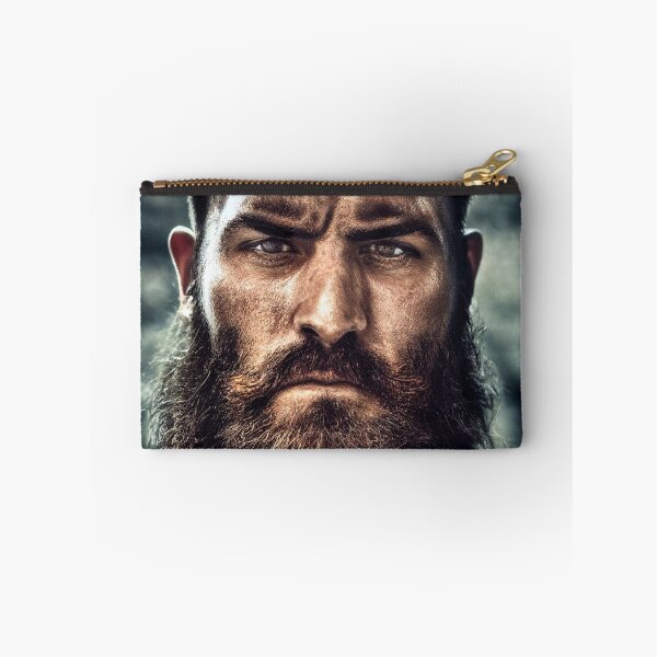 Item preview, Legendary Barbarian Warrior  –  Portrait Of A Cool Hairy Bearded Barbarian  Warrior | Midjourney AI Generated Art designed and sold by MadeByRobots.