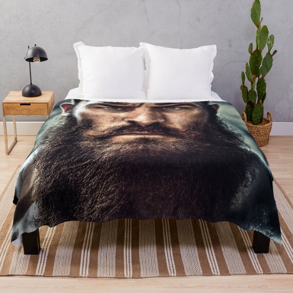 Item preview, Legendary Barbarian Warrior  –  Portrait Of A Cool Hairy Bearded Barbarian  Warrior | Midjourney AI Generated Art designed and sold by MadeByRobots.