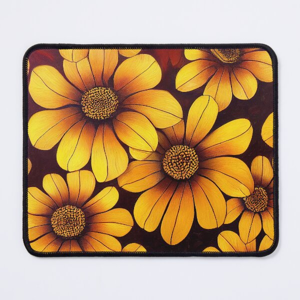 Item preview, Marigold Floral Print designed and sold by ThePurpleMelon.