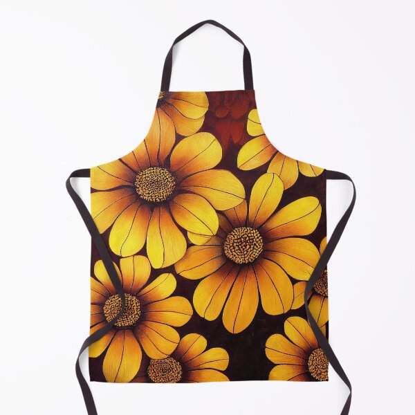 Item preview, Marigold Floral Print designed and sold by ThePurpleMelon.