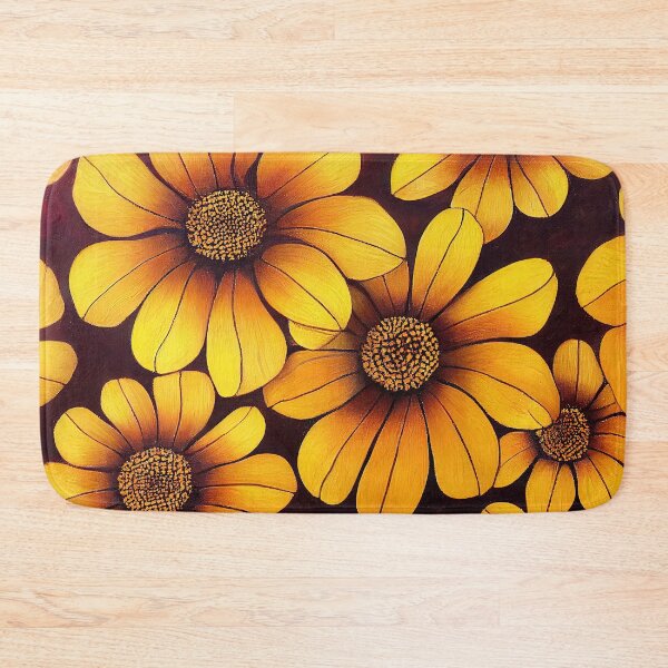 Item preview, Marigold Floral Print designed and sold by ThePurpleMelon.