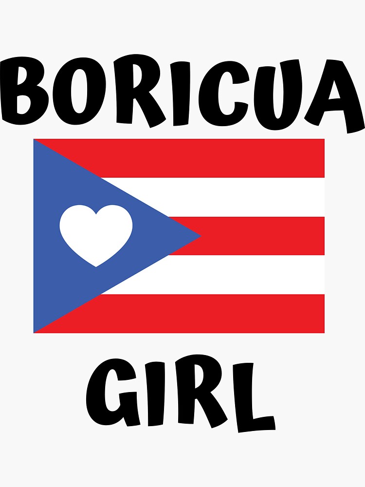 Boricua Girl Sticker For Sale By Haraldhodenhans Redbubble 5733
