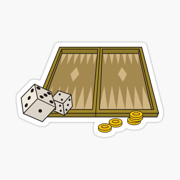 Backgammon Sticker