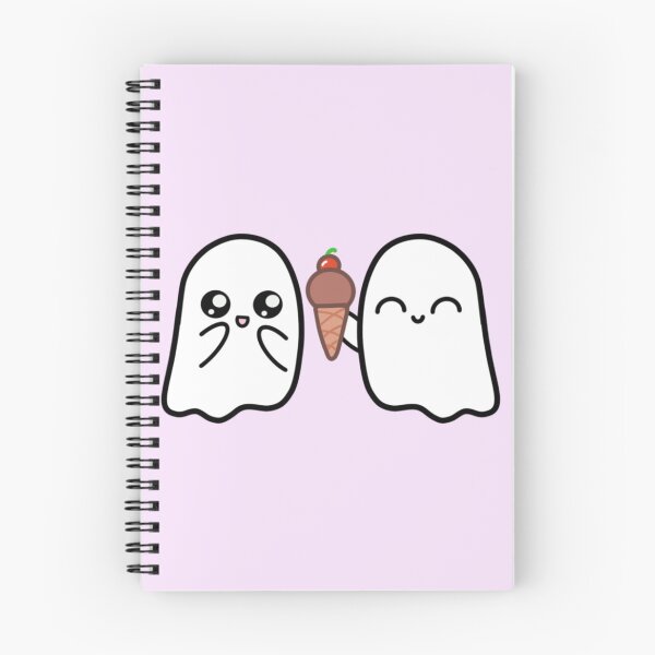Item preview, Ghost friends with ice cream designed and sold by TiffyAesthetics.