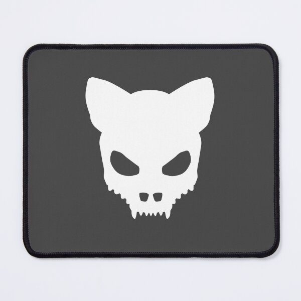 Item preview, Devil-Cat Skull In White designed and sold by sleepingdogprod.