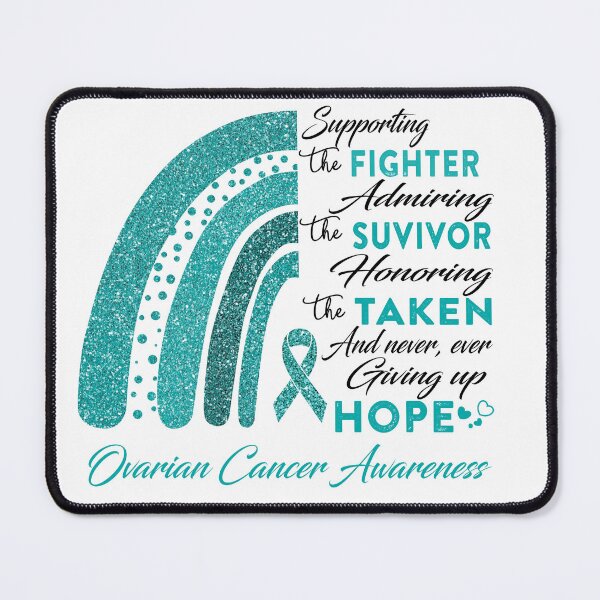 Item preview, Ovarian Cancer Warrior Supporting Fighter  Awareness designed and sold by Gillosina.
