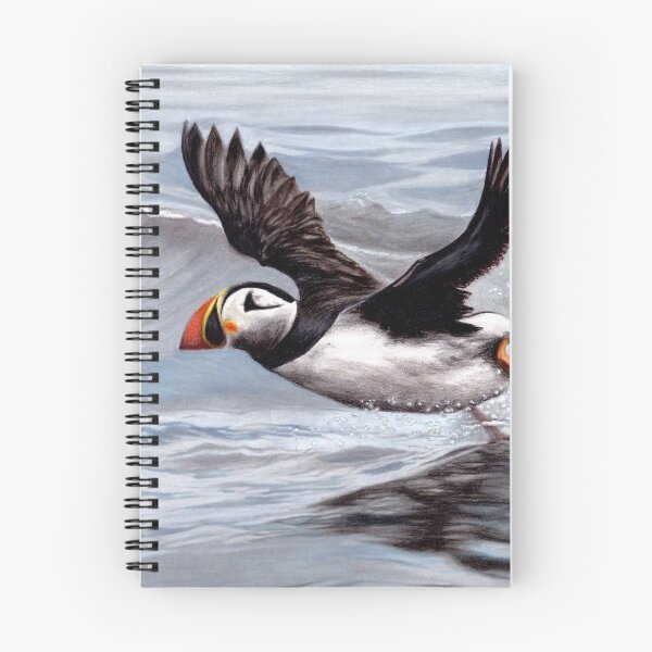 Item preview, Puffin taking off from the sea designed and sold by FleetfootTales.