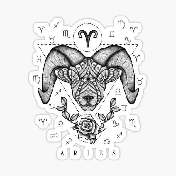 Ram Skull Short-sleeve Unisex T-shirt Aries Shirt Ram Skull 