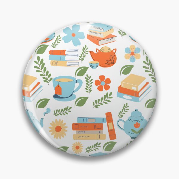 Item preview, Flowery Books and Tea designed and sold by Shahd  Design.