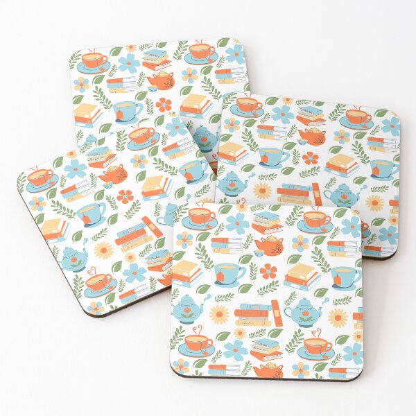 Item preview, Flowery Books and Tea designed and sold by Shahd  Design.