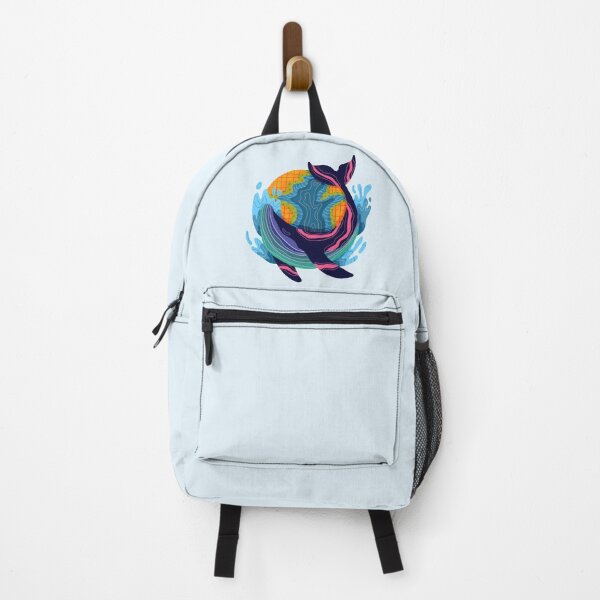 Item preview, Colorful Whale with Globe designed and sold by VirtualFaries.