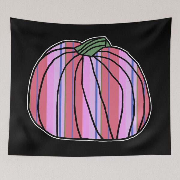 Item preview, Big Pink Stripes Pumpkin  designed and sold by ellenhenry.