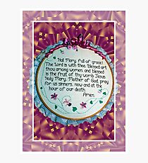 Hail Mary Greeting Card Photographic Print