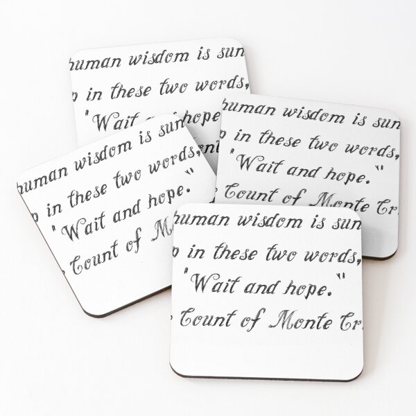 Item preview, The Count of Monte Cristo - Wait and Hope designed and sold by LiteraryAttire.