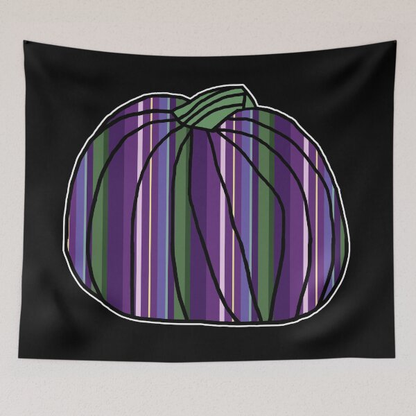 Item preview, Big Purple Stripes Pumpkin  designed and sold by ellenhenry.