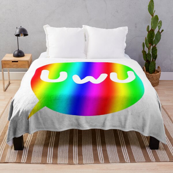 Artikelvorschau, Regenbogen-Sprechblase UwU entworfen und verkauft von Nyamelon.
