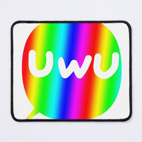 Item preview, Rainbow Chat bubble UwU designed and sold by Nyamelon.