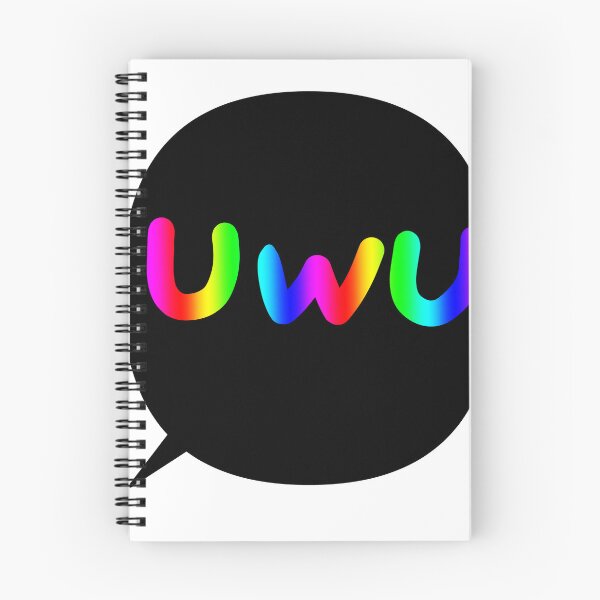Item preview, Chat bubble rainbow UwU designed and sold by Nyamelon.