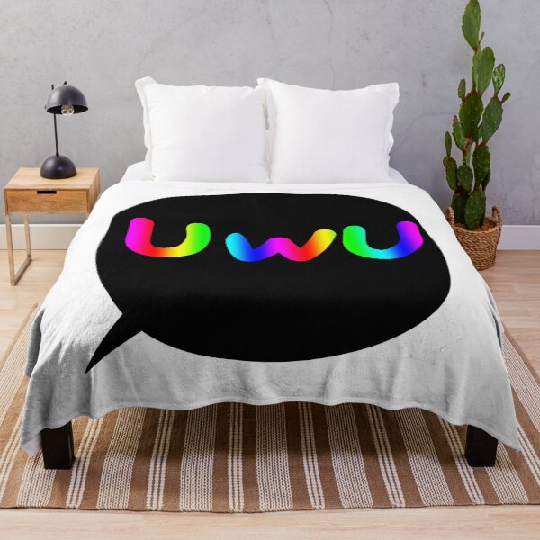 Artikelvorschau, Sprechblase Regenbogen UwU entworfen und verkauft von Nyamelon.