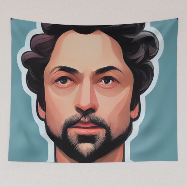 Aperçu de l'œuvre Sergey Brin | Comics Style créée et vendue par ComicsFactory.